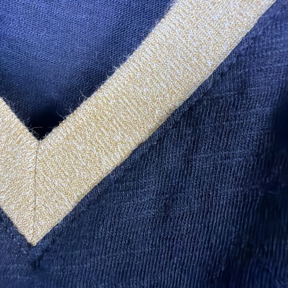 Boden Peggy Top tank navy gold sparkle womens 8 minimalist festival career - Picture 8 of 13